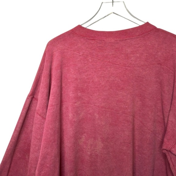 Vintage New Jersey Sunwashed Red Women’s Oversized Super Soft Sweatshirt Sz L - Picture 9 of 9